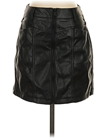DKNY Jeans Faux Leather Skirt (view 1)