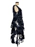 MARCHESA notte 100% Polyester Paisley Blue Cocktail Dress Size 10 - photo 4