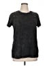 Torrid 100% Cotton Stars Black Short Sleeve Top Size 1X Plus (1) - photo 1