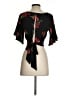 Express 100% Polyester Black Short Sleeve Blouse Size XS - photo 2