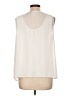 Assorted Brands 100% Polyester Ivory Sleeveless Blouse Size L (estimated) - photo 2