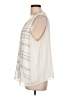 Assorted Brands 100% Polyester Ivory Sleeveless Blouse Size L (estimated) - photo 5