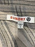 Sundry Plaid Gray Long Sleeve Blouse Size Sm (1) - photo 7