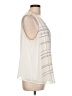 Assorted Brands 100% Polyester Ivory Sleeveless Blouse Size L (estimated) - photo 4