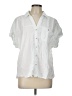 Westbound 100% Tencel White Short Sleeve Blouse Size L - photo 1