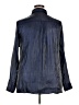 Torrid 100% Polyester Metallic Solid Blue Long Sleeve Blouse Size 2X Plus (2) - photo 2