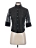 J.Crew Black 3/4 Sleeve Button-Down Shirt Size 3 - photo 1