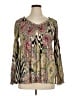 Sunny Leigh 100% Polyester Green Long Sleeve Blouse Size XL - photo 1