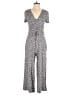 Hobbs London Polka Dots Gray Jumpsuit Size 6 - photo 1