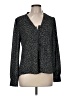 Lulus 100% Polyester Polka Dots Black Long Sleeve Blouse Size M - photo 1