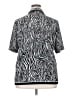Allison Daley 100% Polyester Animal Print Silver Short Sleeve Blouse Size 18W - photo 2