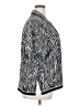 Allison Daley 100% Polyester Animal Print Silver Short Sleeve Blouse Size 18W - photo 4