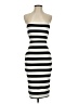 Express Stripes Black Cocktail Dress Size 0 - photo 1