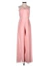 Halston 100% Polyester Solid Pink Jumpsuit Size 2 - photo 1
