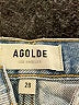 AGOLDE 100% Cotton Blue Denim Shorts Size 28 waist - photo 3