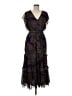 Lauren by Ralph Lauren 100% Polyester Paisley Brown Purple Cocktail Dress Size 6 - photo 1