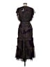 Lauren by Ralph Lauren 100% Polyester Paisley Brown Purple Cocktail Dress Size 6 - photo 2