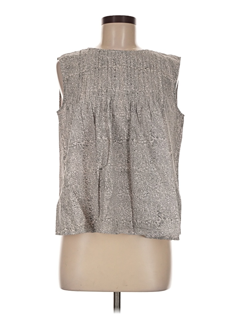 Pre-owned Unbranded Sleeveless Blouse In Silver