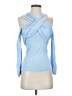Zara Blue Long Sleeve Blouse Size S - photo 1