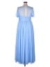 David's Bridal 100% Polyester Blue Casual Dress Size 18 - photo 2