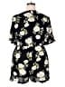 Shein 100% Rayon Floral Black Romper Size 2X - photo 2