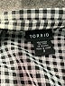 Torrid 100% Polyester Houndstooth Silver Long Sleeve Blouse Size 2X Plus (2) - photo 7