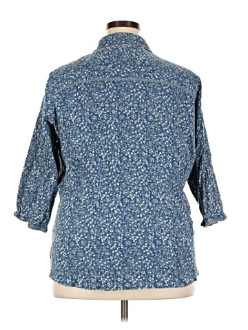 Krazy Kat 3/4 Sleeve Button-Down Shirt (view 2)