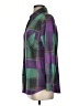 Zenana Plaid Purple Coat Size S - photo 5