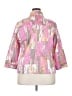 Ruby Rd. Color Block Pink 3/4 Sleeve Button-Down Shirt Size 18 - photo 2
