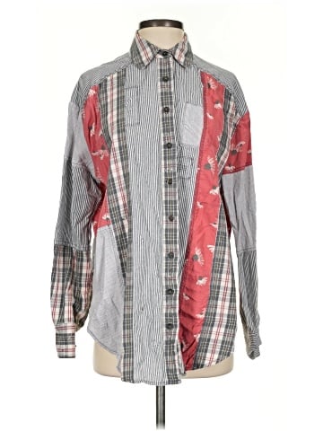 Free People Long Sleeve Button-Down Shirt (view 1)