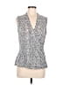 Liz Claiborne Silver Sleeveless Blouse Size M - photo 1