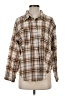 Veveret Plaid Tan Long Sleeve Button-Down Shirt Size S - photo 1