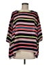 Project Runway 100% Polyester Stripes Purple 3/4 Sleeve Top Size M - photo 1