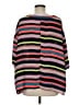 Project Runway 100% Polyester Stripes Purple 3/4 Sleeve Top Size M - photo 2