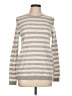 L.L.Bean 100% Cashmere Stripes Silver Cashmere Pullover Sweater Size L - photo 1