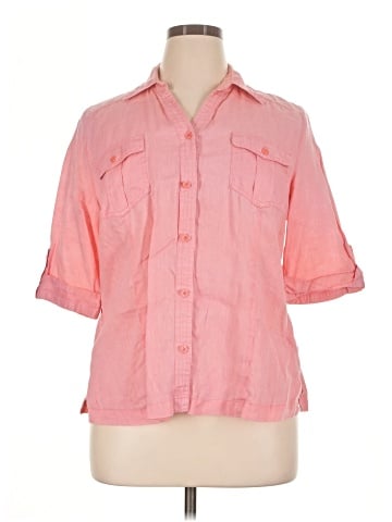 DressBarn 3/4 Sleeve Button-Down Shirt (view 1)