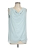 Ann Taylor 100% Polyester Blue Sleeveless Blouse Size L - photo 1