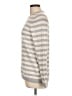 L.L.Bean 100% Cashmere Stripes Silver Cashmere Pullover Sweater Size L - photo 5