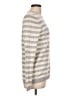 L.L.Bean 100% Cashmere Stripes Silver Cashmere Pullover Sweater Size L - photo 4