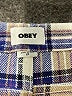 Obey 100% Cotton Plaid Blue Casual Pants Size 27 waist - photo 7