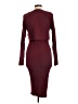 Peach Burgundy Cocktail Dress Size L - photo 2