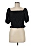 Style Envy Black Short Sleeve Blouse Size M - photo 1