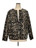Lafayette 148 New York Animal Print Gold Jacket Size 20 - photo 1