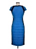 Sangria Color Block Blue Cocktail Dress Size 10 - photo 2
