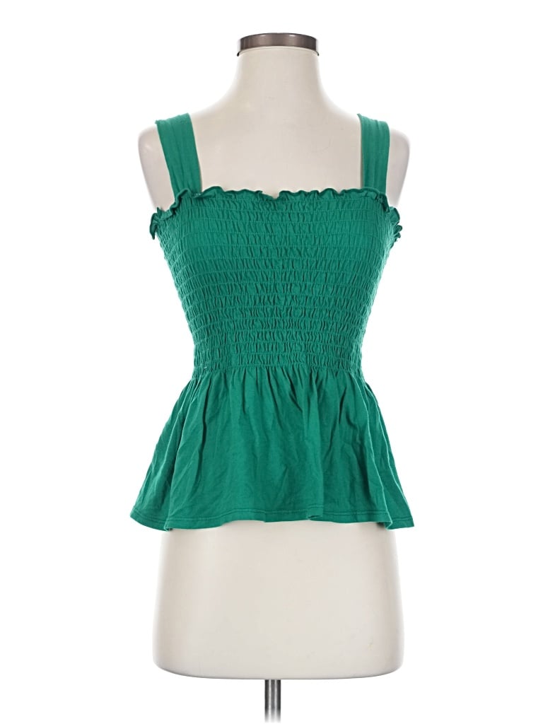 Pre-owned T.la Sleeveless Blouse In Green