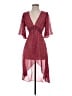 Assorted Brands 100% Polyester Paisley Red Cocktail Dress Size S - photo 1