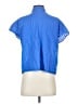 Cameo 100% Cotton Blue Short Sleeve Blouse Size S - photo 2