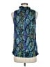 NY Collection Blue Sleeveless Blouse Size M - photo 2