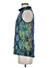NY Collection Blue Sleeveless Blouse Size M - photo 5