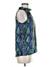 NY Collection Blue Sleeveless Blouse Size M - photo 4